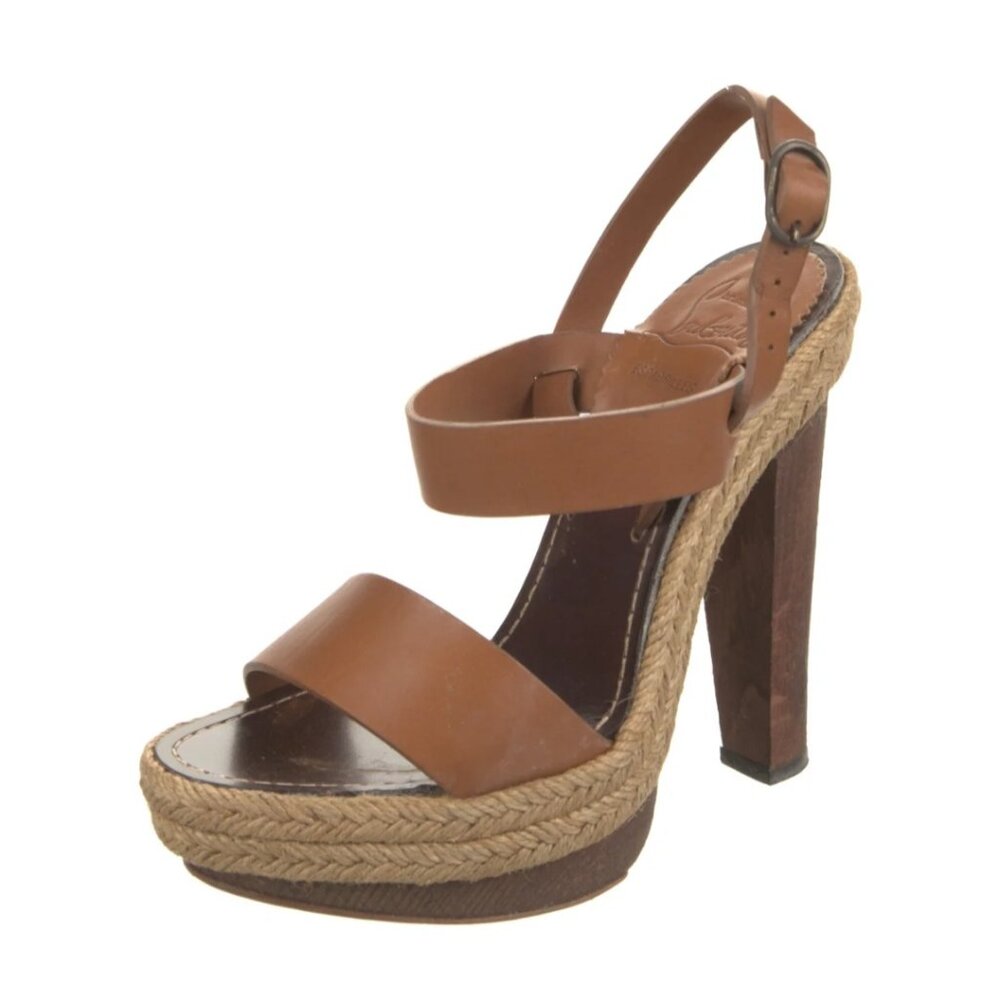 Christian Louboutin Leather Espadrilles